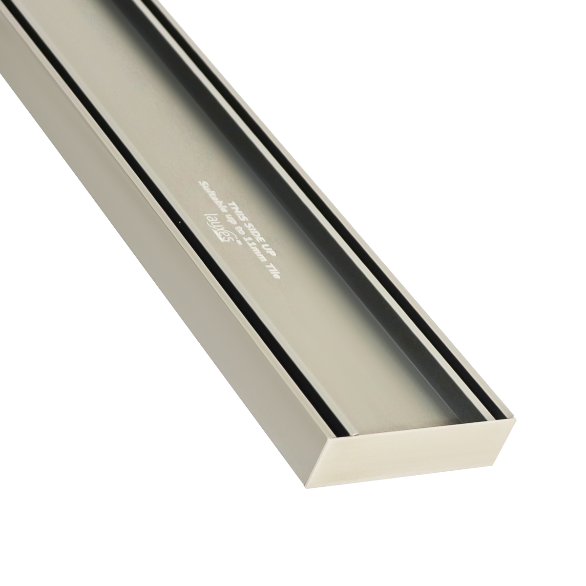 Brushed Nickel Tile Insert 26mm Depth