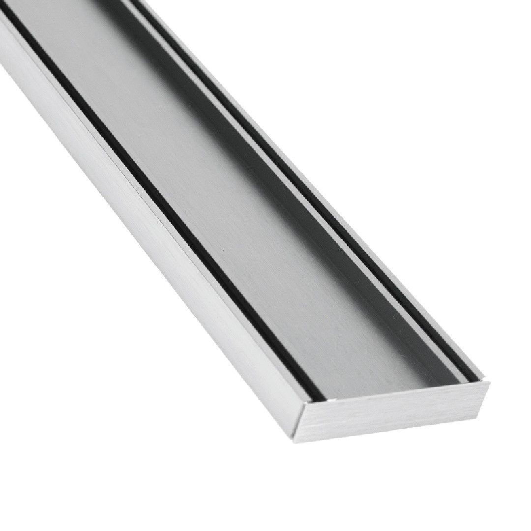 Chrome Silver Tile Insert 21mm Depth
